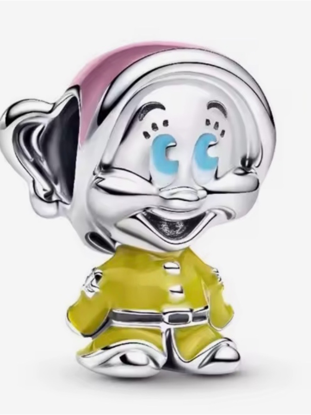 Silver & Yellow Dopey Dwarf Disney Charm